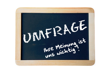 Obraz premium umfrage tafel