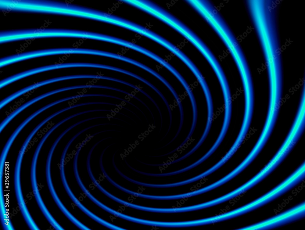 Poster blue spiral