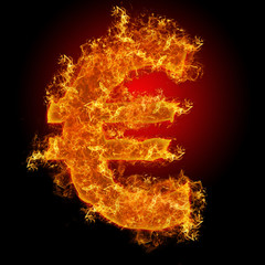 Fire euro sign