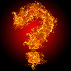 Fire sign query mark