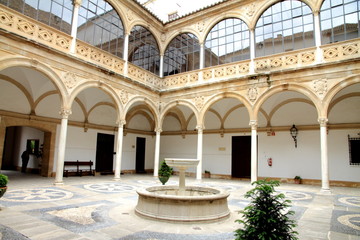 Fototapeta na wymiar Courtyard town hall Ubeda Jaen province Andalusia Spain