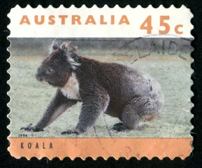 Papier Peint photo Koala stamp