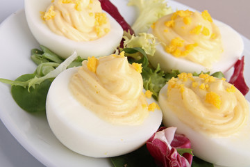 oeuf mayonnaise et salade