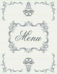 menu cover design
