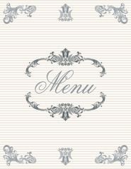menu cover design
