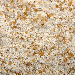 Wholemeal flour closeup