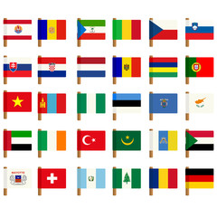World flag icons set 1