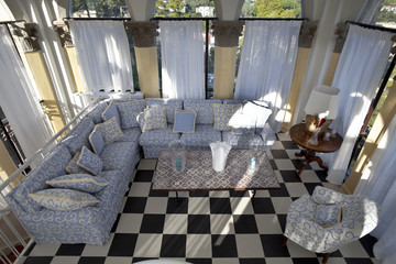 interno di salotto lussuoso