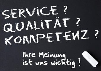 meinung service qualität kompetenz