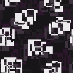 Abstrait simless dans le style pixel.