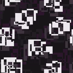 Cercles muraux Pixels Abstrait simless dans le style pixel.