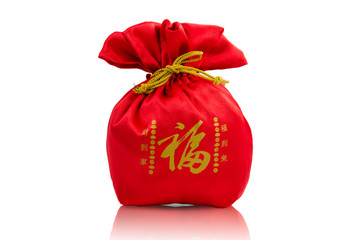 Red bag, greeting the new year in China