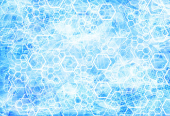 abstract background with hexagon