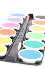 Farben auf Palette