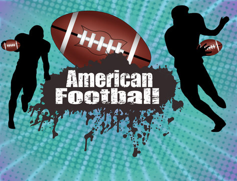 American football poster