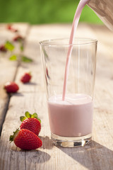 Erdbeermilch / Erdbeermilchshake
