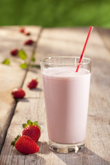 Erdbeermilch / Erdbeermilchshake