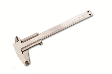 Caliper on a white background