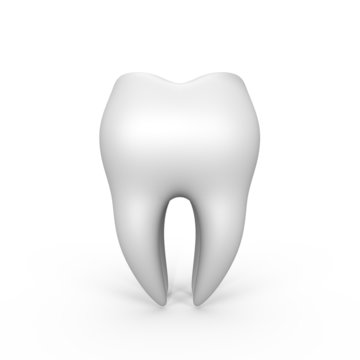 An isolated 3d tooth - a 3d image