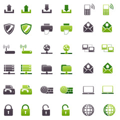 computer Green & Black