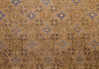 Moorish Mosaic Pattern at the Alhambra - obrazy, fototapety, plakaty