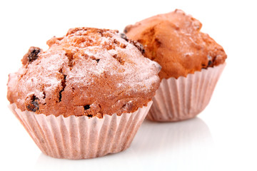 cupcakes on white background