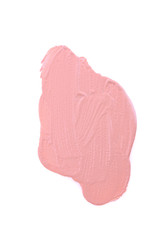 tone cream samples isolated on white