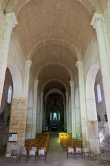 Fototapeta na wymiar interior of chruch in La Celle, Centre, France