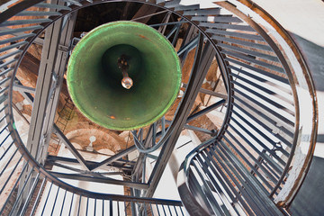 bell in the clocktower Torre dei Lamberti