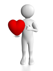 Man holding a hearth