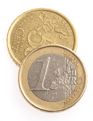 euro coin isolated