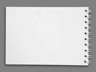 Blank one face white paper note book