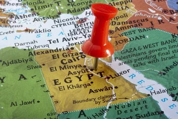 Zelfklevend Fotobehang Map of Egypt © Art of Success