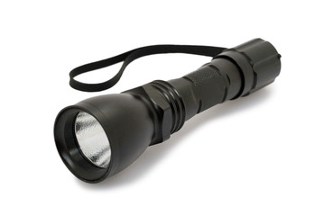 led flashlight, lighting equipment, isolated