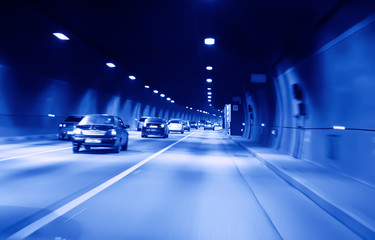 Fototapeta na wymiar highway tunnel