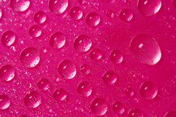drops of water on pink