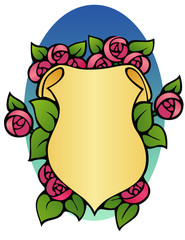 Peony bookplate