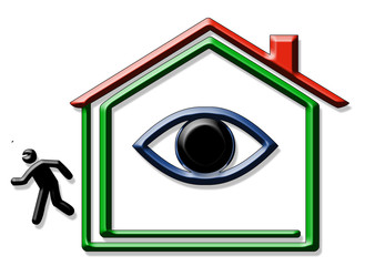 Logo maison, alarme