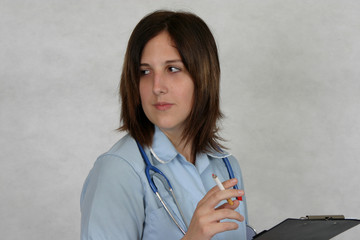 Smoking nurse