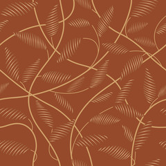 seamless brown  floral   background
