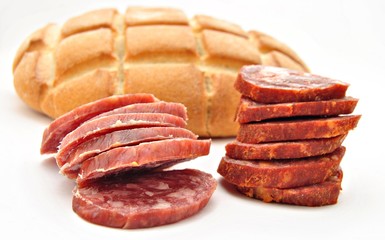 Chorizo y salchichon iberico