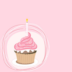 pink cupcake