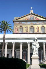 The basilic of St. Paul in Rome