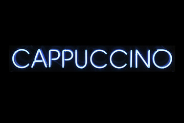 Cappuccino neon signage