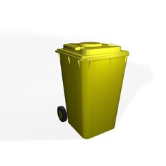 Mülltonne  gelb