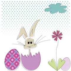 Frohe Ostern, Osterhase, Ostereier