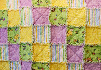 home made baby quilt