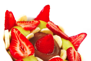 Fototapeta na wymiar strawberry fruit salad