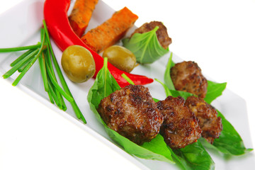 roast red meat cutlets