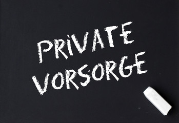 Fototapeta premium Private Vorsorge
